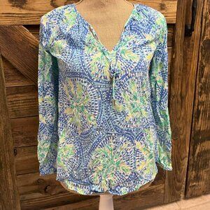 Lilly Pulitzer Willa Tunic Top - Size XXS - Trop it Like it's Hot